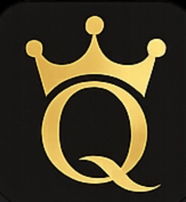 Crown Q — Dark Badge Icon